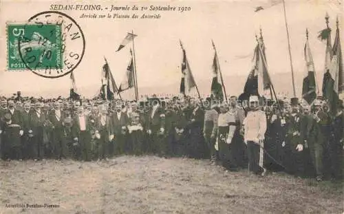 AK / Ansichtskarte Floing SEDAN 08 Ardennes Journee du Ier Sept 1910 Arrivee sur le Plateau des Autorites