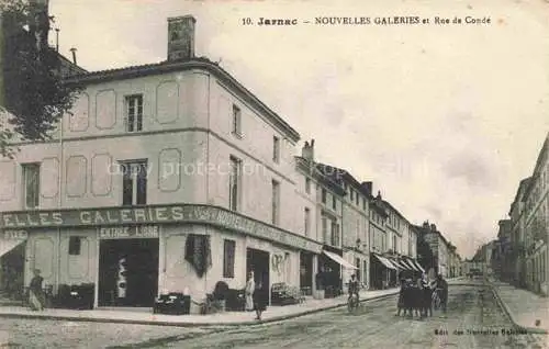 AK / Ansichtskarte Jarnac COGNAC 16 Charente Nouvelles Galeries et Rue de Conde