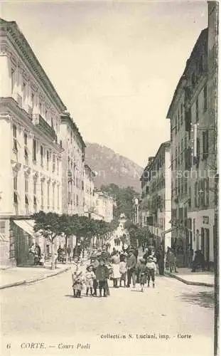 AK / Ansichtskarte Corte 2B Corse Cours Paoli
