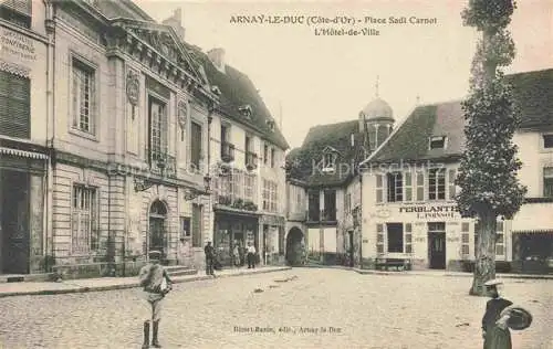 AK / Ansichtskarte Arnay-le-Duc 21 Cote-d Or Place Sadi Carnot Hôtel de Ville