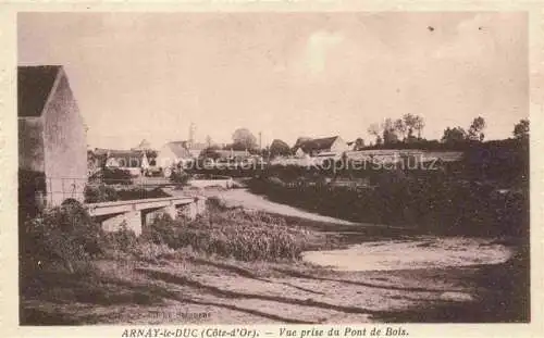 AK / Ansichtskarte Arnay-le-Duc 21 Cote-d Or Vue prise du Pont de Bois