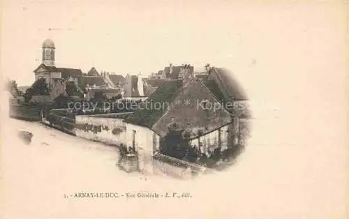 AK / Ansichtskarte Arnay-le-Duc 21 Cote-d Or Vue générale avec l'église