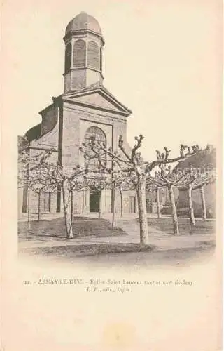 AK / Ansichtskarte Arnay-le-Duc 21 Cote-d Or Eglise Saint Laurent XVe et XVIe siècle