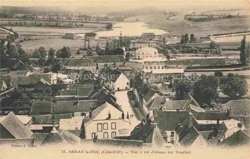 AK / Ansichtskarte Arnay-le-Duc 21 Cote-d Or Vue à vol d'oiseau sur Fouchey