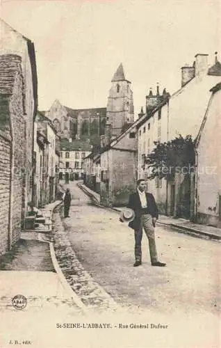AK / Ansichtskarte St-Seine-l Abbaye DIJON 21 Cote-d Or Rue Générale Dufour