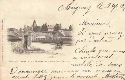 AK / Ansichtskarte St-Seine-l Abbaye DIJON 21 Cote-d Or Vue prise du Chemin de St. Martin