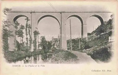 AK / Ansichtskarte SEMUR-EN-AUXOIS Montbard 21 Cote-d Or Le viaduc et la ville