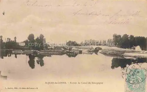 AK / Ansichtskarte Saint-Jean-de-Losne BEAUNE 21 Cote-d Or Entrée du Canal de Bourgogne