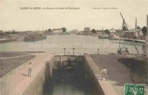 AK / Ansichtskarte Saint-Jean-de-Losne BEAUNE 21 Cote-d Or Le bassin du Canal de Bourgogne