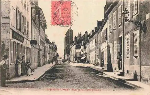 AK / Ansichtskarte Saint-Jean-de-Losne BEAUNE 21 Cote-d Or Rues de la Liberté et Monge