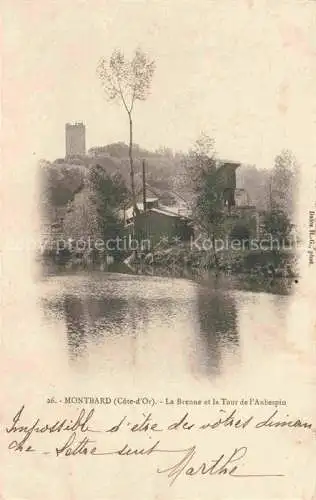 AK / Ansichtskarte MONTBARD 21 Cote-d Or La Brenne et la Tour de l'Aubespin