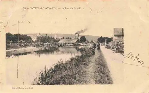 AK / Ansichtskarte MONTBARD 21 Cote-d Or Le Port du Canal