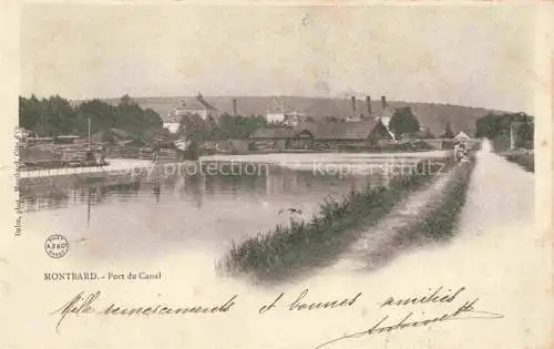 AK / Ansichtskarte MONTBARD 21 Cote-d Or Le Port du Canal