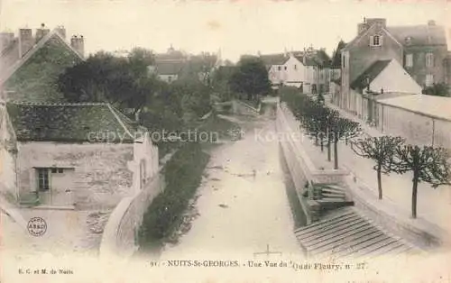 AK / Ansichtskarte Nuits-St-Georges Beaune 21 Cote-d Or Une vue du Quai Fleury