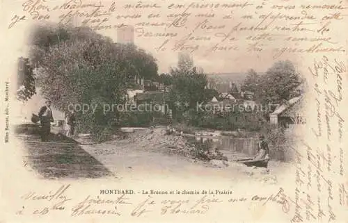 AK / Ansichtskarte MONTBARD 21 Cote-d Or La Brenne et le chemin de la Prairie
