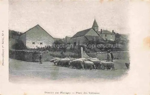 AK / Ansichtskarte Darcey Flavigny Montbard 21 Cote-d Or Place des Terreaux des moutons