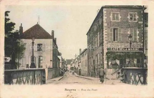 AK / Ansichtskarte Seurre Beaune 21 Cote-d Or Rue du Pont Café de la Marine