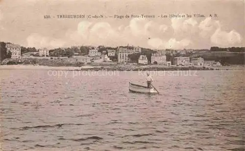 AK / Ansichtskarte Trebeurden Lannion 22 Cotes-d Armor Plage de Pors-Termen les hôtels et les villas