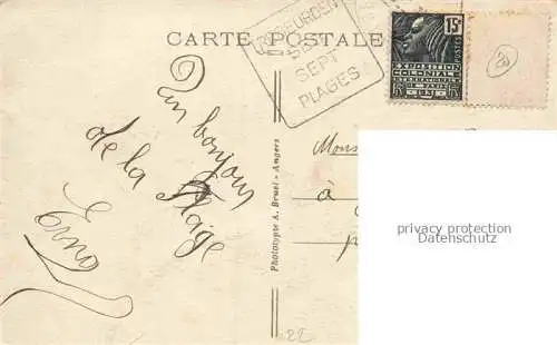 AK / Ansichtskarte Trebeurden Lannion 22 Cotes-d Armor Plage de Pors-Termen les hôtels et les villas