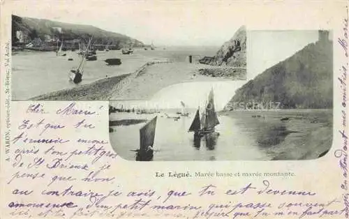 AK / Ansichtskarte Le Legue Saint Brieuc 22 Cotes-d Armor Marée basse et marée montante
