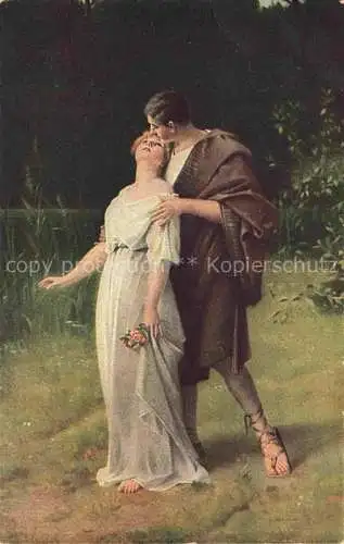 AK / Ansichtskarte SCHRoeDTER G. Kuenstlerkarte Der erste Kuss 