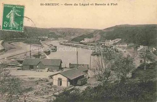 AK / Ansichtskarte St-Brieuc-Le-Legue 22 Cotes-d Armor Gare du Légué et bassin à flot