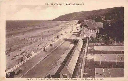 AK / Ansichtskarte Les Rosaires St-Brieuc 22 Cotes-d Armor La plage et les tennis