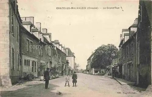 AK / Ansichtskarte Chatelus-Malvaleix Gueret 23 Creuse Grande Rue