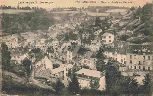 AK / Ansichtskarte AUBUssON 23 Creuse Vue générale Quartier Route de Clermont