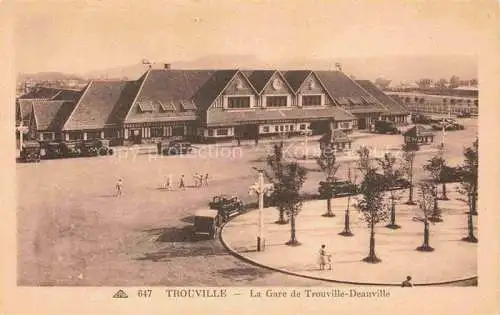 AK / Ansichtskarte TROUVILLE -SUR-MER 14 Calvados La gare de Trouville-Deauville