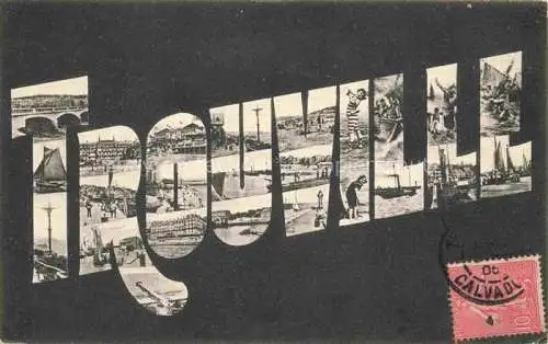 AK / Ansichtskarte TROUVILLE -SUR-MER 14 Calvados Vues d'ensemble Schriftzug