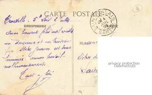 AK / Ansichtskarte TROUVILLE -SUR-MER 14 Calvados Vues d'ensemble Schriftzug