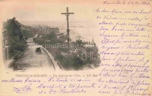 AK / Ansichtskarte TROUVILLE -SUR-MER 14 Calvados Vue générale des villas Croix