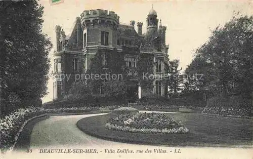 AK / Ansichtskarte DEAUVILLE-SUR-MER Lisieux 14 Calvados Villa Dollfus Rues des Villas