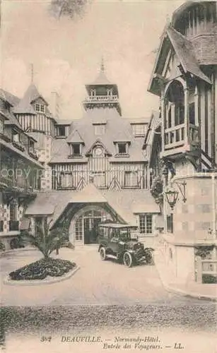 AK / Ansichtskarte DEAUVILLE-SUR-MER Lisieux 14 Calvados Normandy Hôtel entrée des voyageurs