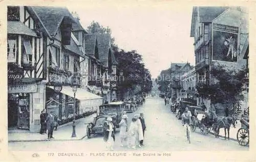 AK / Ansichtskarte DEAUVILLE-SUR-MER Lisieux 14 Calvados Rue Desiré le Hoc Plage Fleurie
