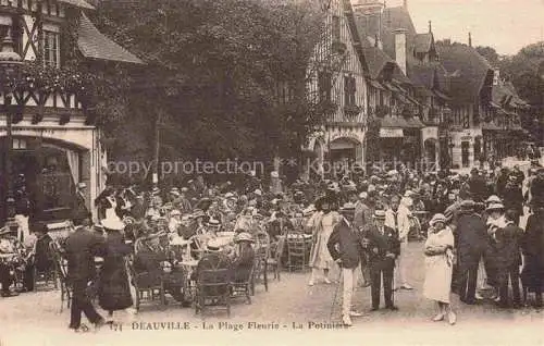 AK / Ansichtskarte DEAUVILLE-SUR-MER Lisieux 14 Calvados La Potinière Plage Fleurie