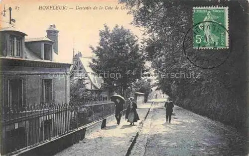 AK / Ansichtskarte HONFLEUR Lisieux 14 Calvados Descente de la Côte de Grâce