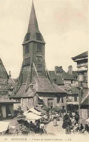 AK / Ansichtskarte HONFLEUR Lisieux 14 Calvados Clocher de Sainte-Catherine