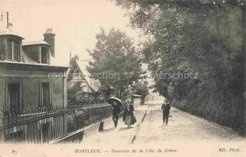 AK / Ansichtskarte HONFLEUR Lisieux 14 Calvados Descente de la Côte de Grâce