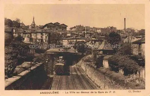 AK / Ansichtskarte ANGOULEME 16 Charente La Ville au dessus de la Gare du P. O.