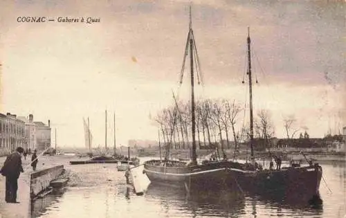AK / Ansichtskarte COGNAC 16 Charente Gabares à quai