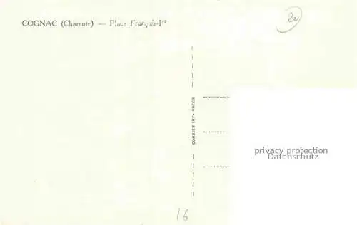 AK / Ansichtskarte COGNAC 16 Charente Place Francois Ier Monument