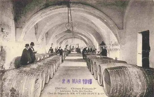 AK / Ansichtskarte COGNAC 16 Charente Château Francois Ier anciene Salles des Gardes Chai de Départ de MM. O'Tard du Puy et Co.