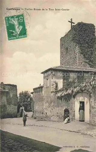 AK / Ansichtskarte Confolens 16 Charente Vieilles ruines de la Tour Saint-Gautier