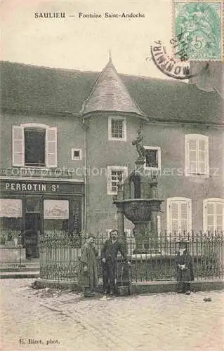 AK / Ansichtskarte Saulieu Montbard 21 Cote-d Or Fontaine Saint-Andoche