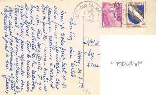 AK / Ansichtskarte Verrey-sous-Salmaise Montbard 21 Cote-d Or Rue de l'Eglise