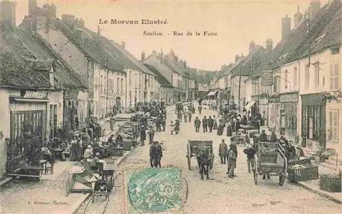 AK / Ansichtskarte Saulieu Montbard 21 Cote-d Or Rue de la Foire
