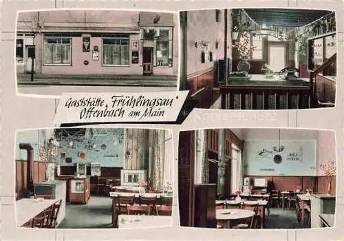 AK / Ansichtskarte OFFENBACH  MAIN Gaststaette Fruehlingsau Gastraeume