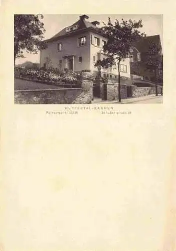 AK / Ansichtskarte Barmen Wuppertal Villa